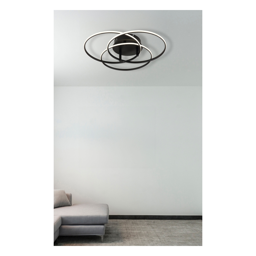Globo - LED-Deckenleuchte LED/40W/230V 4000K d 45,6 cm schwarz