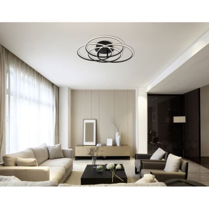 Globo - LED-Deckenleuchte LED/55W/230V 4000K d 51,5 cm schwarz