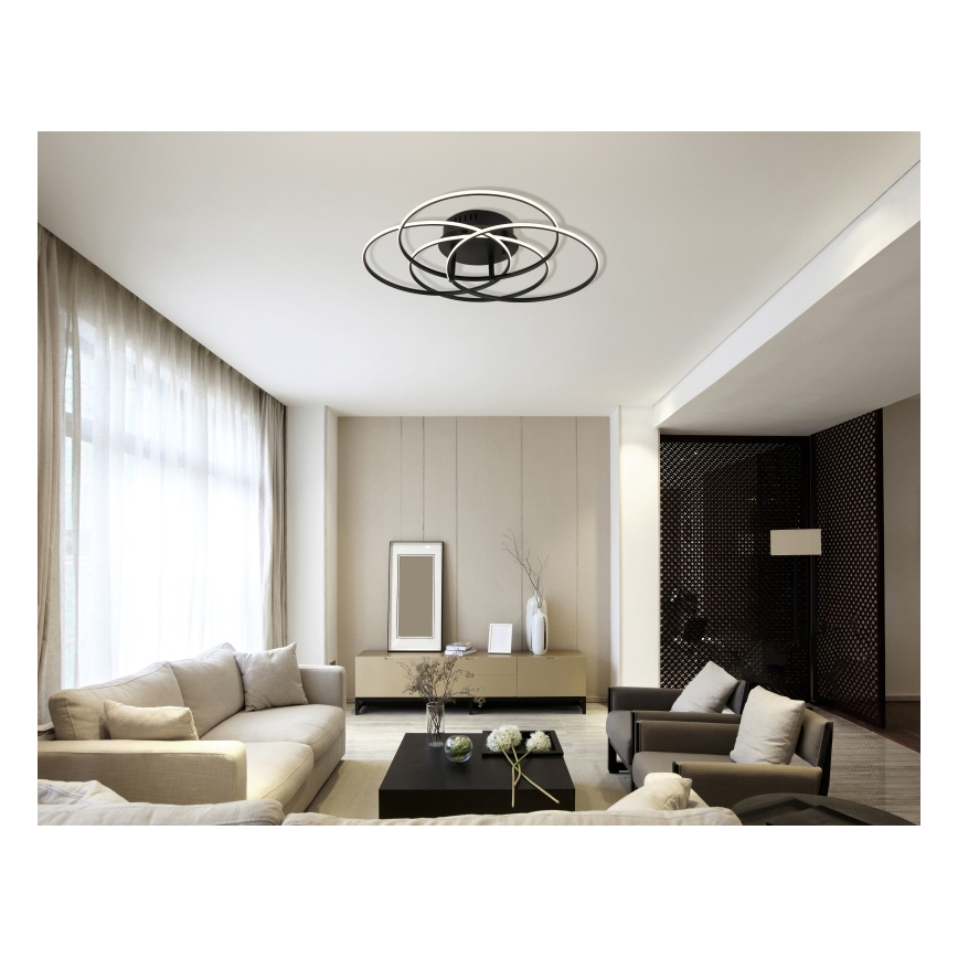Globo - LED-Deckenleuchte LED/55W/230V 4000K d 51,5 cm schwarz