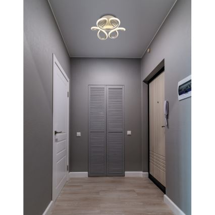 Globo - LED-Deckenleuchte LED/24W/230V 2700/4000/6000K d 26 cm matt Chrom