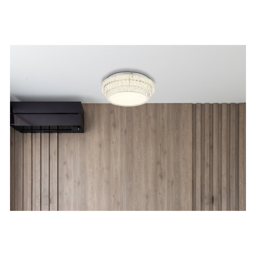 Globo - Dimmbare LED-Deckenleuchte LED/48W/230V 2700-6000K d 50 cm weiß + Fernbedienung