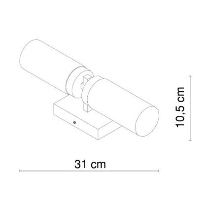 Globo - Badezimmer-Wandleuchte 2xE14/40W/230V IP44
