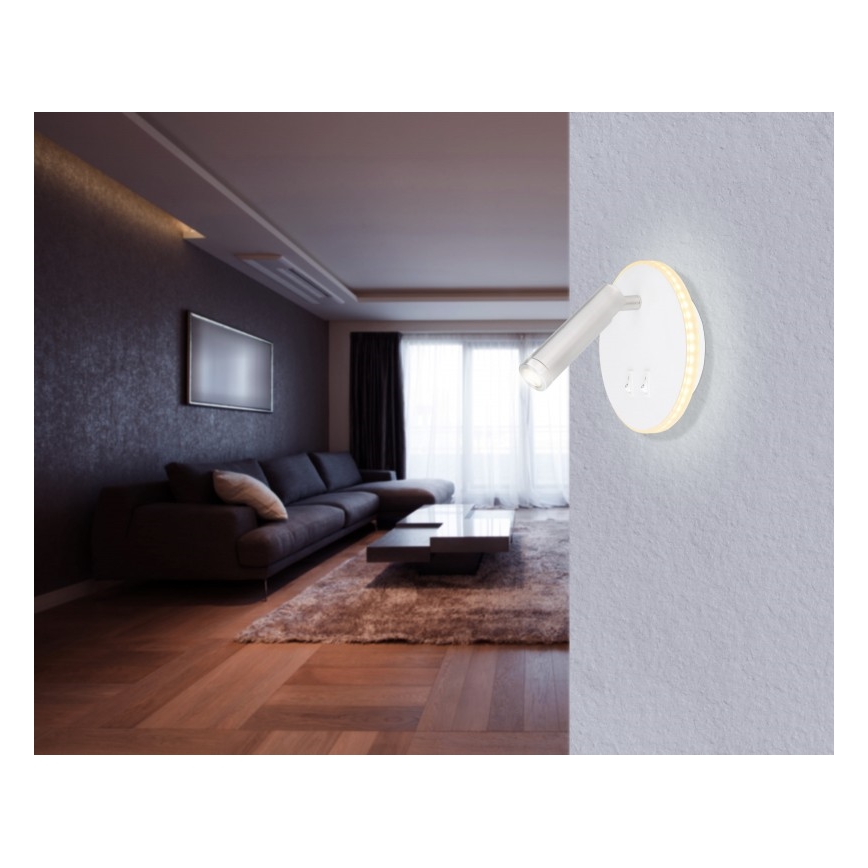 Globo  - LED-Wandstrahler LED/6W + LED/1W/230V