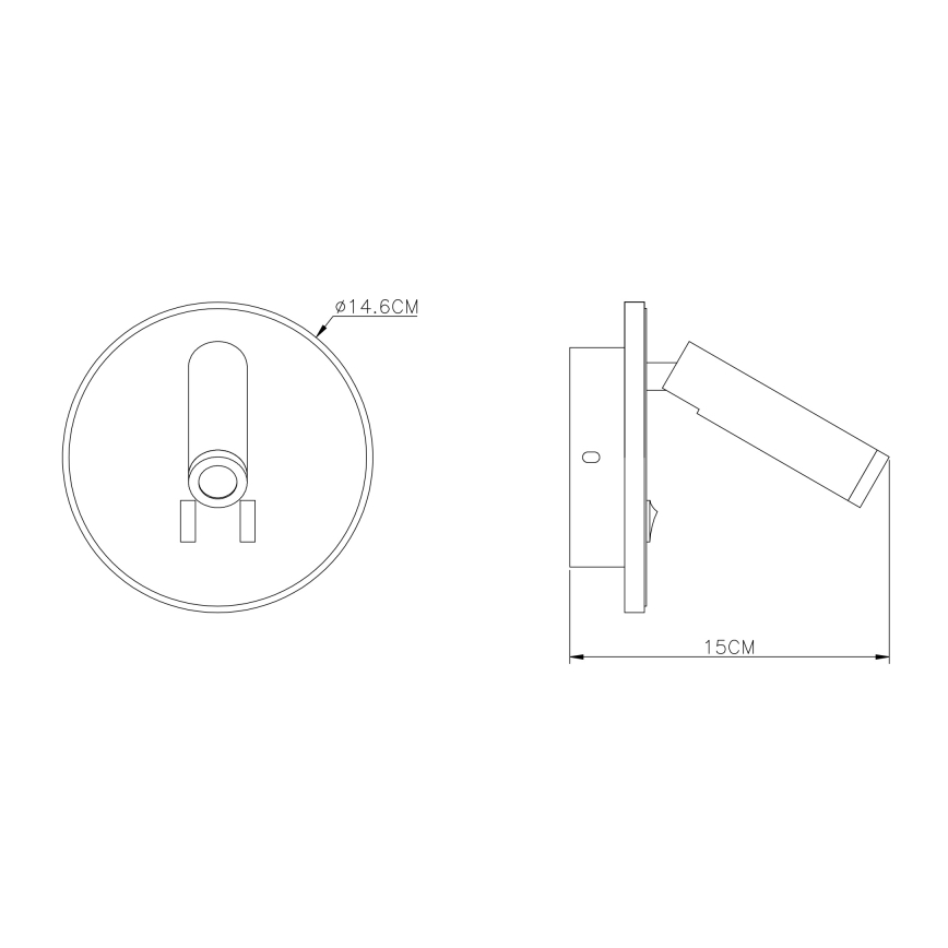 Globo  - LED-Wandstrahler LED/6W + LED/1W/230V
