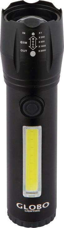 Globo - Aufladbare LED-Taschenlampe LED/3W/5V + COB/3W 5500K 1200 mAh