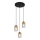 Globo - Deckenleuchte an Kabel 3xE27/40W/230V Metall/Holz