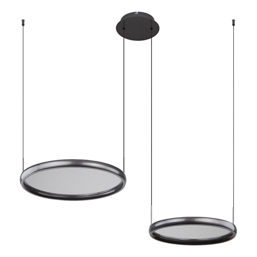 Globo - Dimmbare LED-Hängeleuchte LED/50W/230V 2700-6000K schwarz + Fernbedienung