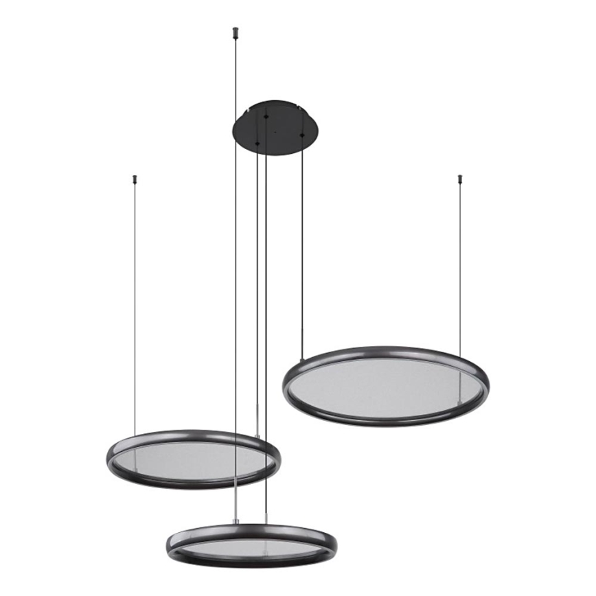 Globo - Dimmbare LED-Hängeleuchte LED/55W/230V 2700-6000K schwarz + Fernbedienung
