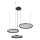 Globo - Dimmbare LED-Hängeleuchte LED/55W/230V 2700-6000K schwarz + Fernbedienung
