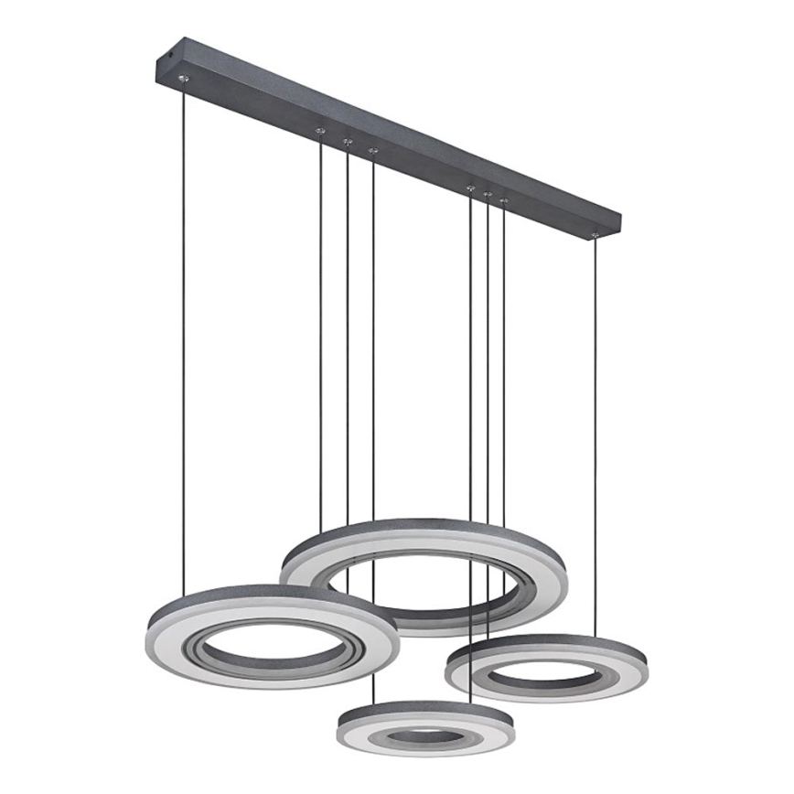 Globo - Dimmbare LED-Hängeleuchte LED/80W/230V 2700-6000K schwarz + Fernbedienung