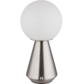 Globo - Dimmbare LED-Outdoor-Tischleuchte mit Touch-Funktion LED/1,5W/5V 3000/4500/6500K 1800 mAh IP41 matt Chrom