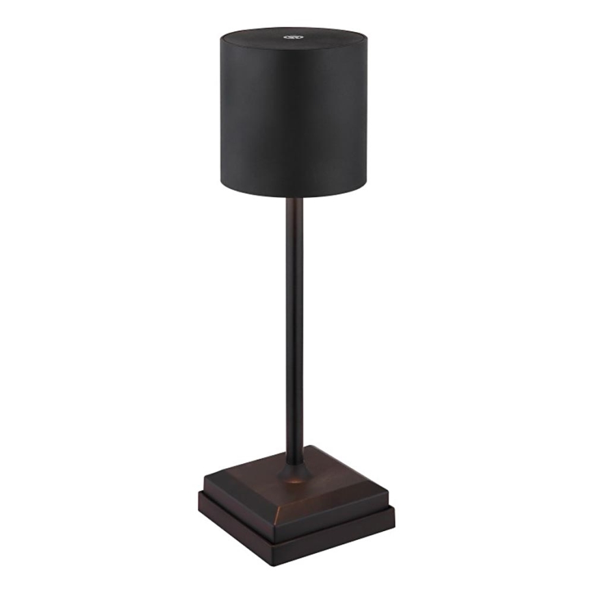 Globo - Dimmbare LED-Tischlampe mit Touch-Bedienung und Akku, 1,5 W/5 V, 2200 mAh, schwarz