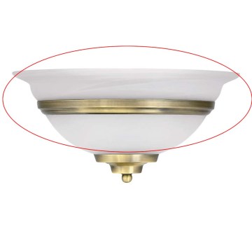 Globo - Ersatzglas für Wandleuchte TOLEDO E27