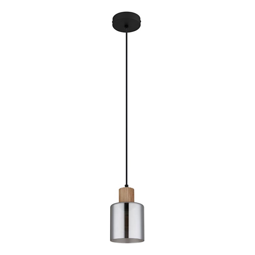 Globo - Hängeleuchte 1xE27/25W/230V schwarz d 12 cm