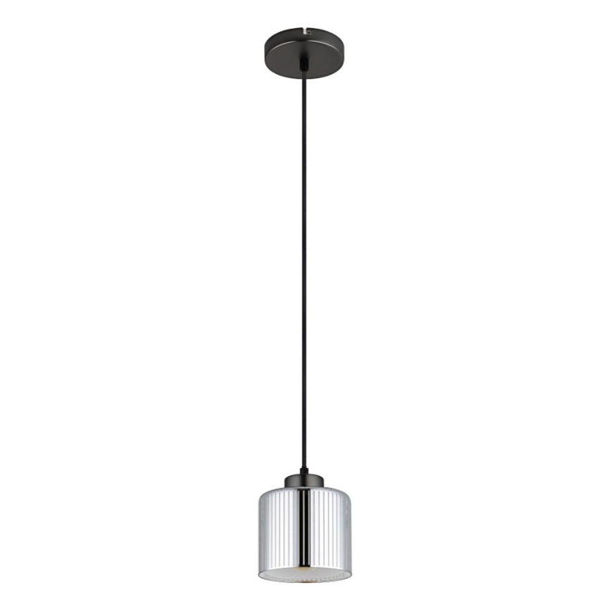 Globo - Hängeleuchte 1xE27/60W/230V glänzendes Chrom d 14 cm