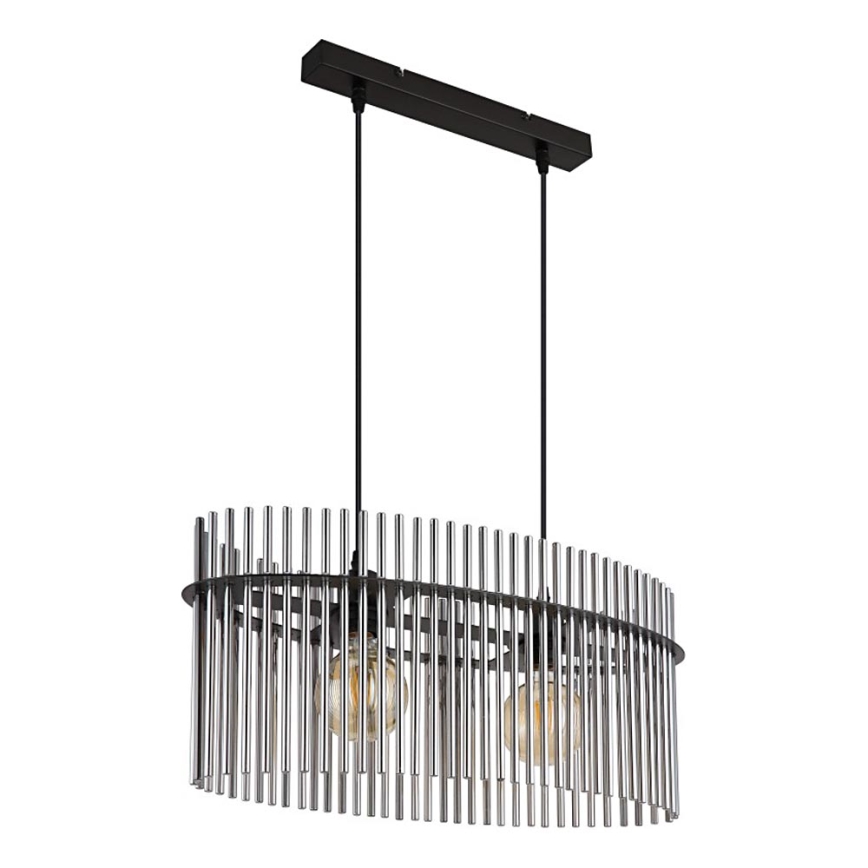 Globo - Hängeleuchte 2xE27/60W/230V schwarz