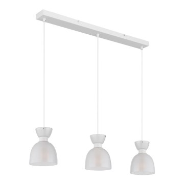 Globo - Hängeleuchte 3xE14/40W/230V weiß