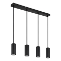 Globo - Hängeleuchte 4xGU10/25W/230V schwarz