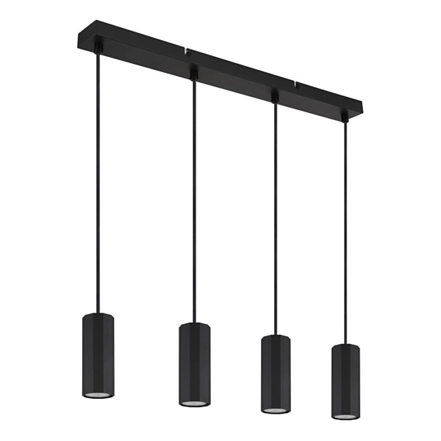 Globo - Hängeleuchte 4xGU10/25W/230V schwarz