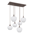Globo - Hängeleuchte 6xE27/40W/230V weiß