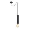 Globo - Hängeleuchte an Kabel 1xE27/60W/230V schwarzes Holz
