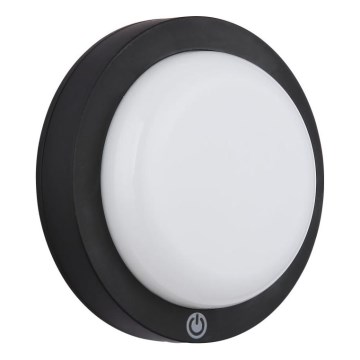 Globo - LED Aufladbare Touch-Wandleuchte LED/1,2W/3,7V Ø 15 cm 1800 mAh Schwarz