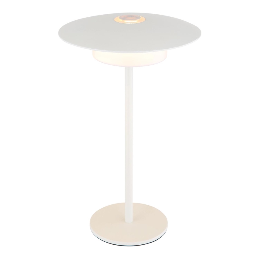 Globo - LED Außen-Tischlampe mit Touch-Bedienung, wiederaufladbar LED/3W/3,7V 1800/2700/3000K IP44 1800 mAh weiß
