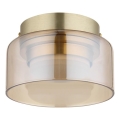 Globo - LED-Deckenleuchte 1xGX53/6W/230V d 13 cm rauchig/braun