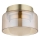 Globo - LED-Deckenleuchte 1xGX53/6W/230V d 13 cm rauchig/braun