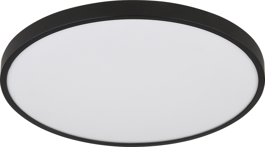 Globo - LED-Deckenleuchte LED/15W/230V 4000K d 23 cm schwarz