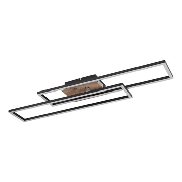 Globo - LED-Deckenleuchte LED/30W/230V 3000K 60x80 cm schwarz