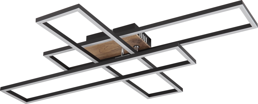 Globo - LED-Deckenleuchte LED/40W/230V 3000K 60x80 cm schwarz
