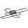 Globo - LED-Deckenleuchte LED/40W/230V 3000K 60x80 cm schwarz