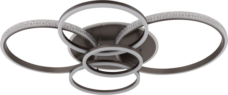 Globo - LED-Deckenleuchte LED/70W/230V 3000K 88x110 cm anthrazit