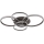Globo - LED-Deckenleuchte LED/70W/230V 3000K 88x110 cm anthrazit