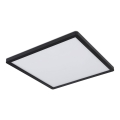 Globo - LED dimmbare Badezimmer-Deckenleuchte LED/24W/230V 42x42 cm IP44 schwarz