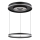 Globo - LED dimmbare Hängeleuchte an Seil LED/54W/230V 2700-6500K Ø 60 cm schwarz + Fernbedienung