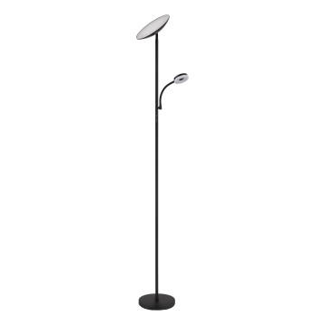 Globo - LED dimmbare Stehleuchte LED/20W/230V+ LED/5W 3000/4000/6500K schwarz
