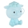 Globo - LED dimmbare wiederaufladbare Kinder-Nachtlampe LED/1W/5V 500 mAh blau