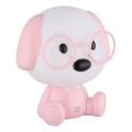 Globo - LED dimmbare wiederaufladbare Kinder-Nachtlampe LED/1W/5V 500 mAh rosa