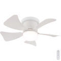 Globo - LED-dimmbarer Deckenventilator LED/10W/230V 3000-6500K weiß + Fernbedienung