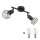 Globo - LED Einbauleuchte 2xE14/6W/230V schwarz