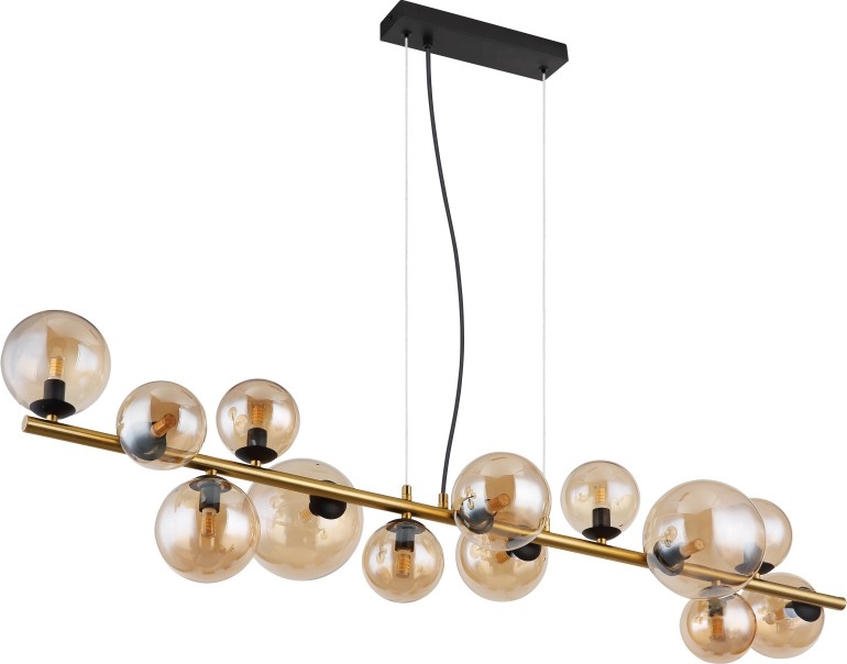 Globo - LED-Hängeleuchte 13xG9/3,5W/230V rauchig/braun