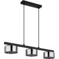 Globo - LED-Hängeleuchte 3xGX53/6W/230V rauchig/schwarz