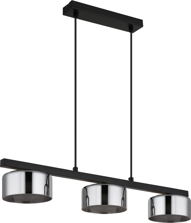 Globo - LED-Hängeleuchte 3xGX53/6W/230V rauchig/schwarz