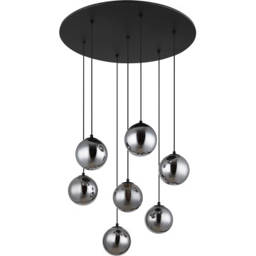 Globo - LED-Hängeleuchte 7xG9/3,5W/230V rauchig/schwarz