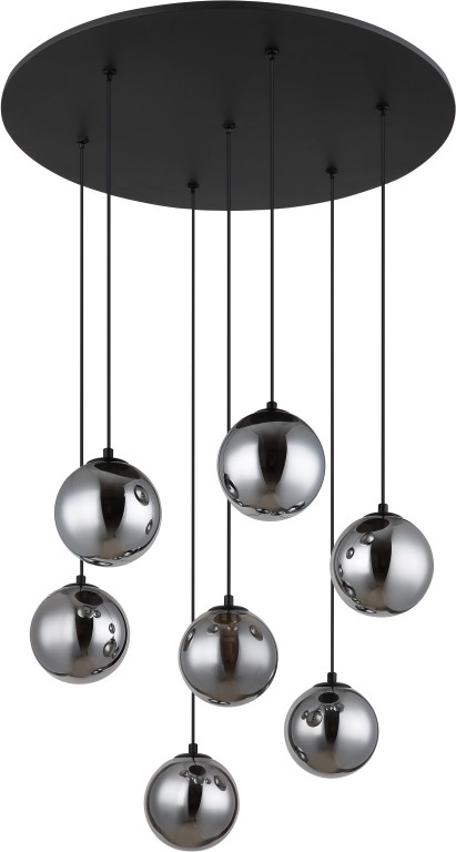 Globo - LED-Hängeleuchte 7xG9/3,5W/230V rauchig/schwarz