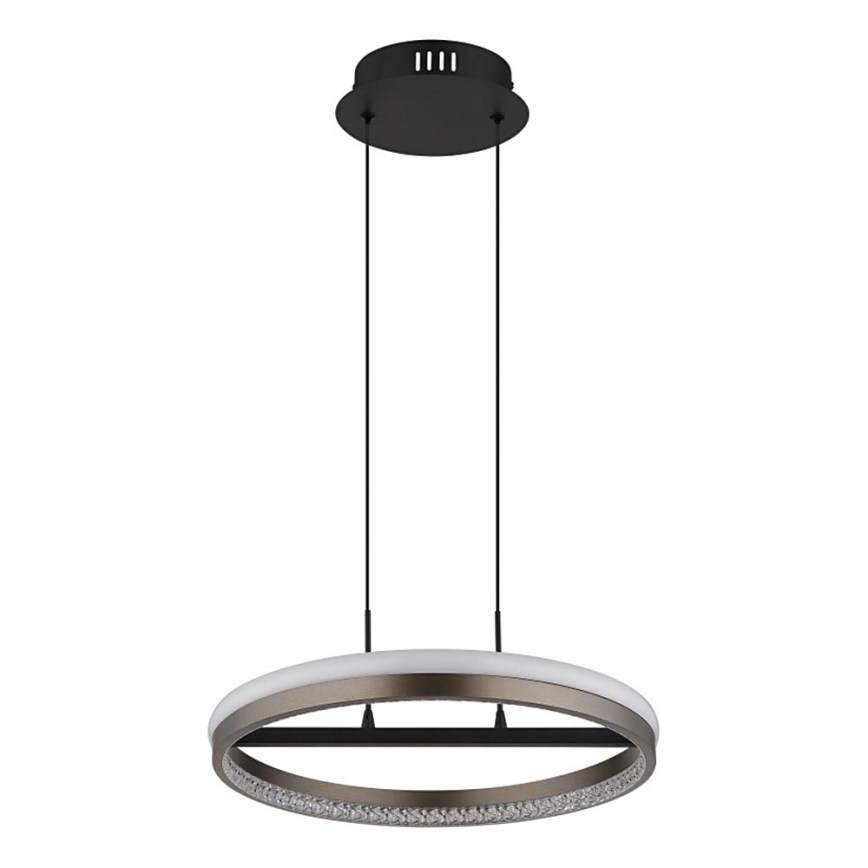 Globo - LED-Kronleuchter an Aufhängung LED/40W/230V 3000/4000/6000K d 39,7 cm braun
