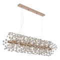 Globo - LED-Kronleuchter an Kabel 12xG9/3,5W/230V goldfarben