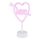 Globo - LED-Neon-Tischcekoration LED/2W/3xAA Herz